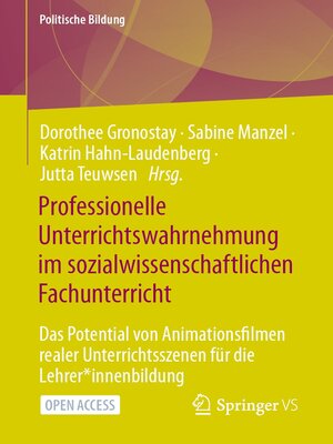 cover image of Professionelle Unterrichtswahrnehmung im sozialwissenschaftlichen Fachunterricht